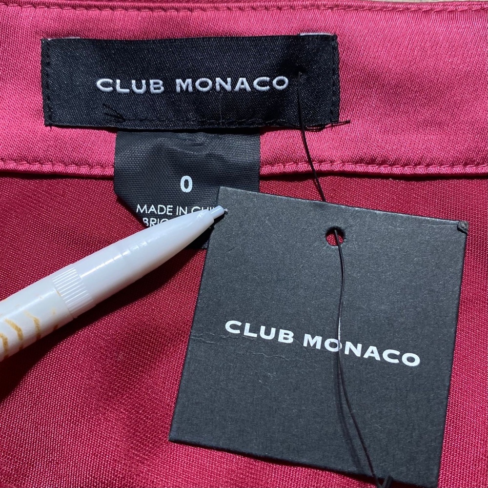 Club Monaco Women's Trycia 90s Inspired Slip Skirt Size‎ 0 Pink - Picture 7 of 14
